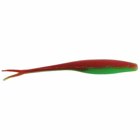 BERKLEY 5 in. Gulp Salt Water Jerk Shad, Nuclear Chicken Glow BGSJS5-NCH